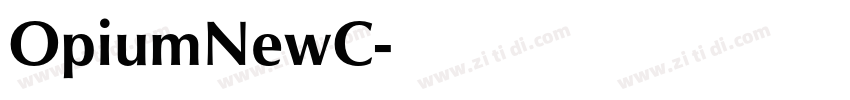 OpiumNewC字体转换