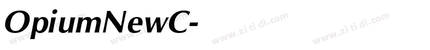 OpiumNewC字体转换