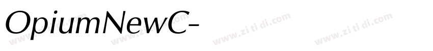 OpiumNewC字体转换