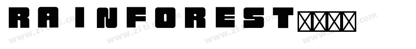 RAINFOREST字体转换
