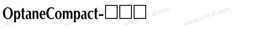 OptaneCompact字体转换