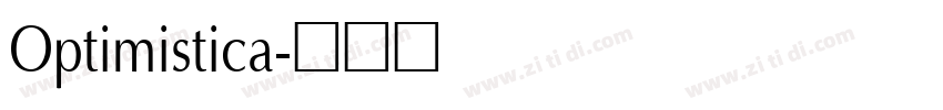Optimistica字体转换