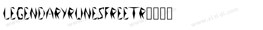 LegendaryRunesFreeTr字体转换
