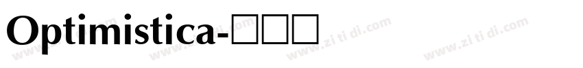 Optimistica字体转换