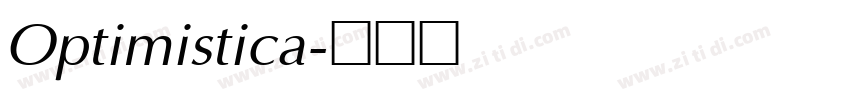 Optimistica字体转换