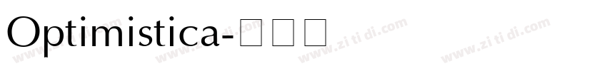Optimistica字体转换