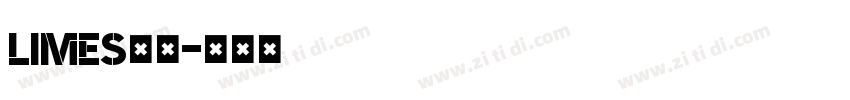 limes字体字体转换