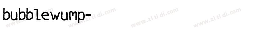 bubblewump字体转换