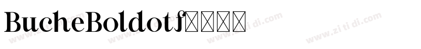 BucheBoldotf字体转换