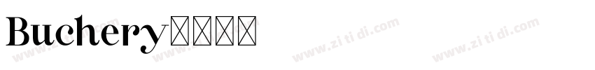 Buchery字体转换