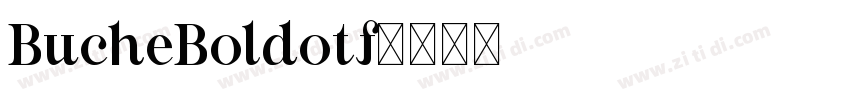 BucheBoldotf字体转换