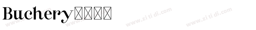 Buchery字体转换