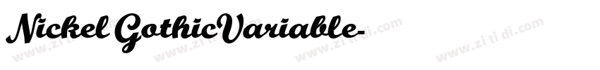 NickelGothicVariable字体转换
