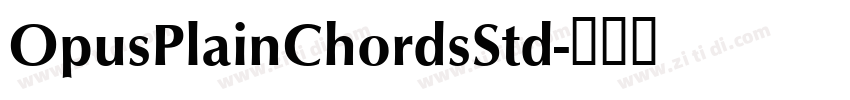OpusPlainChordsStd字体转换