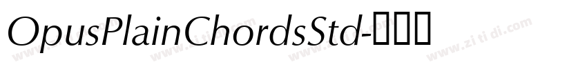 OpusPlainChordsStd字体转换