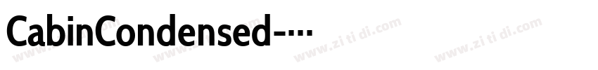 CabinCondensed字体转换 CabinCondensed字体转换