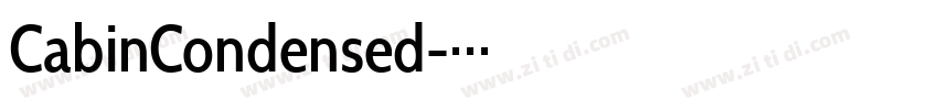 CabinCondensed字体转换 CabinCondensed字体转换