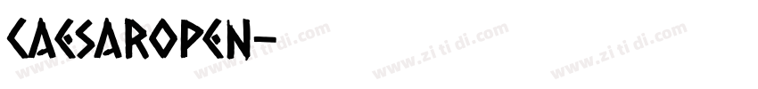 CaesarOpen字体转换