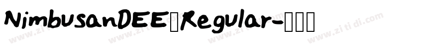 NimbusanDEE_Regular字体转换 NimbusanDEE_Regular字体转换