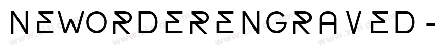 NewOrderEngraved字体转换