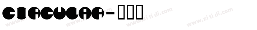 Circular字体转换