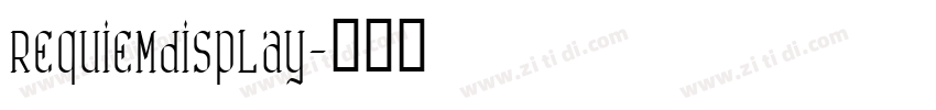 RequiemDisplay字体转换