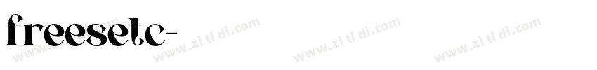 freesetc字体转换