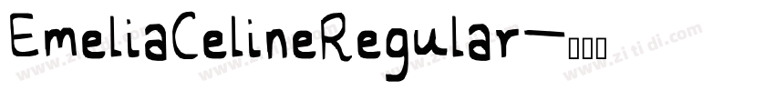 EmeliaCelineRegular字体转换