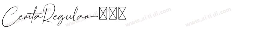 CeritaRegular字体转换