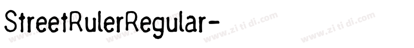 StreetRulerRegular字体转换