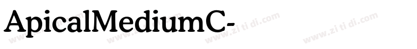 ApicalMediumC字体转换