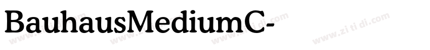 BauhausMediumC字体转换