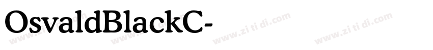 OsvaldBlackC字体转换