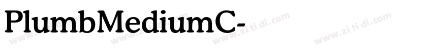 PlumbMediumC字体转换