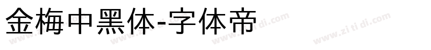 金梅中黑体字体转换