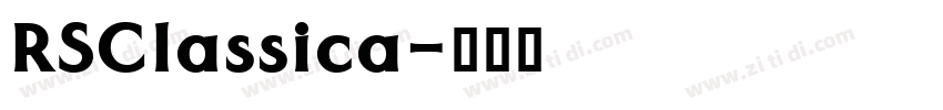 RSClassica字体转换