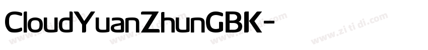 CloudYuanZhunGBK字体转换