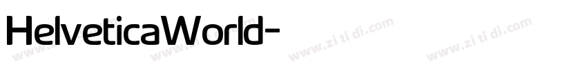 HelveticaWorld字体转换