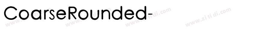 CoarseRounded字体转换