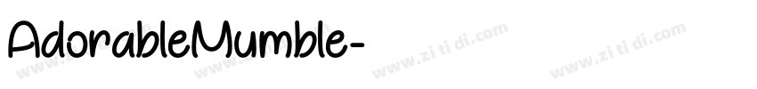 AdorableMumble字体转换