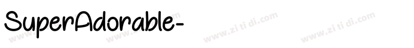 SuperAdorable字体转换
