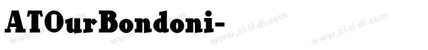 ATOurBondoni字体转换