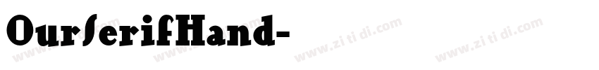 OurSerifHand字体转换