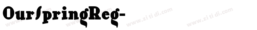 OurSpringReg字体转换