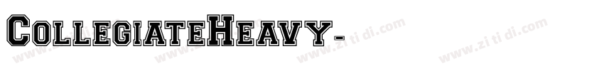 CollegiateHeavy字体转换
