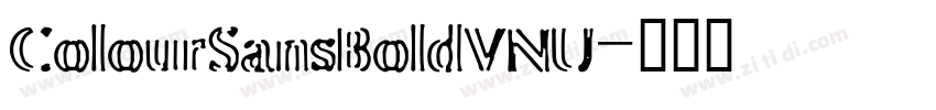ColourSansBoldVNU字体转换