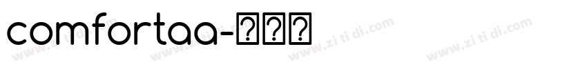 comfortaa字体转换