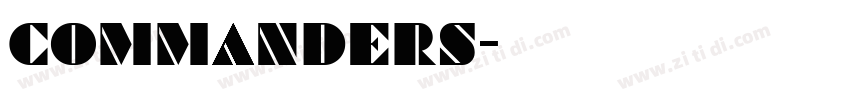 Commanders字体转换