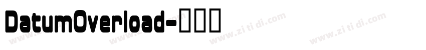 DatumOverload字体转换