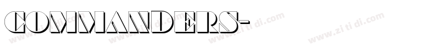 Commanders字体转换